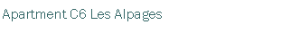 Text Box: Apartment C6 Les Alpages